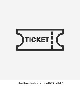 Ticket icon illustration isolated vector sign symbol