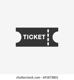 Ticket icon illustration isolated vector sign symbol