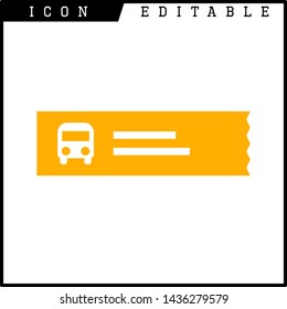 ticket icon isolated sign symbol vector illustration - vector