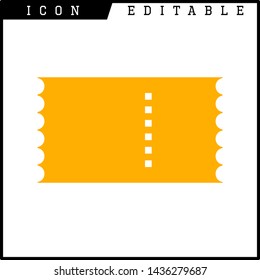 ticket icon isolated sign symbol vector illustration - vector
