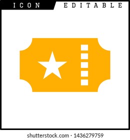 ticket icon isolated sign symbol vector illustration - vector