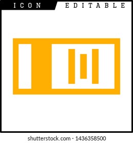 ticket icon isolated sign symbol vector illustration - vector