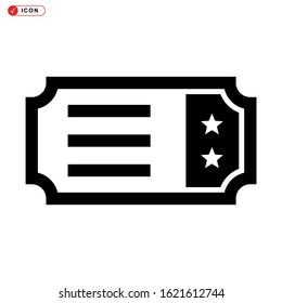 ticket icon isolated sign symbol vector illustration - high quality black style vector icons
