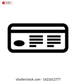 ticket icon isolated sign symbol vector illustration - high quality black style vector icons
