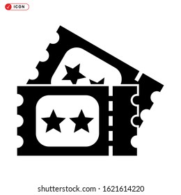 ticket icon isolated sign symbol vector illustration - high quality black style vector icons
