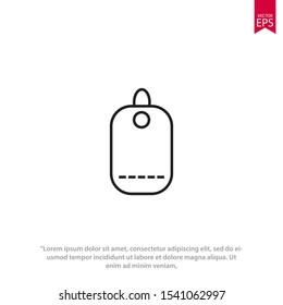 Ticket icon isolated. Vector illustration