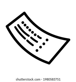 Icono de tickets ilustración vectorial aislada. Icono de vector de estilo negro de alta calidad