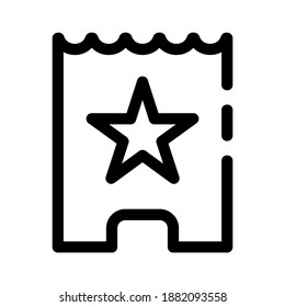 ticket icon or logo isolated sign symbol vector illustration - high quality black style vector icons
