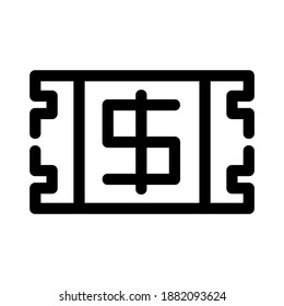 ticket icon or logo isolated sign symbol vector illustration - high quality black style vector icons
