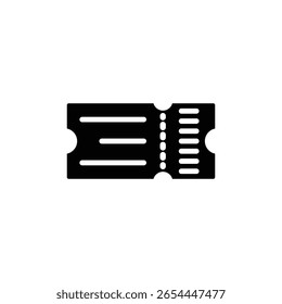 Ícone do tíquete sinal de logotipo definir contorno vetorial