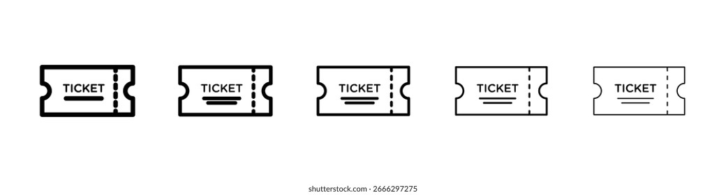 Logo des Ticketsymbols in der Strichliniensammlung