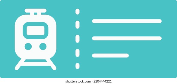 Ticket icon, logo or symbol