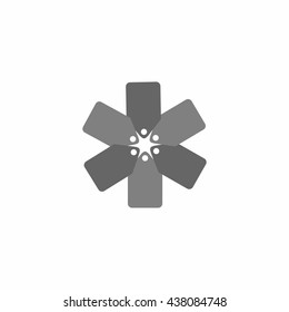 ticket icon logo vector