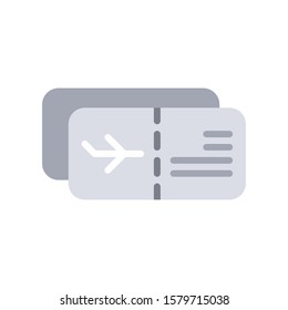 ticket icon monochrome colour illustration