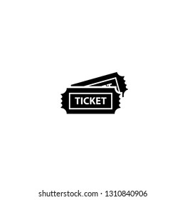 ticket icon on a white background 
