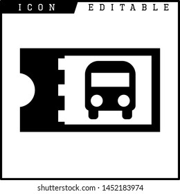 Ticket icon on white background. Vector illustration.