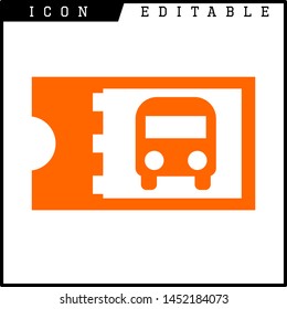 Ticket icon on white background. Vector illustration.