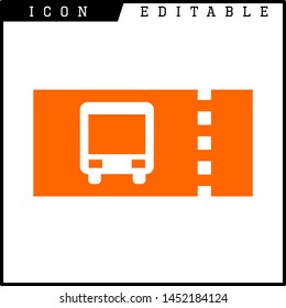 Ticket icon on white background. Vector illustration.