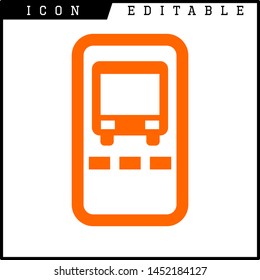 Ticket icon on white background. Vector illustration.