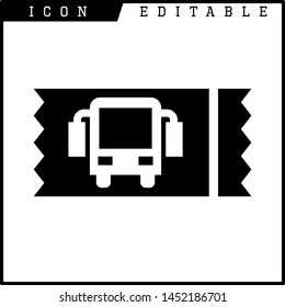 Ticket icon on white background. Vector illustration.