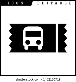 Ticket icon on white background. Vector illustration.