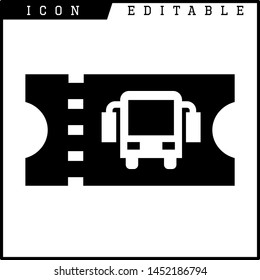 Ticket icon on white background. Vector illustration.