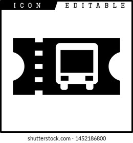 Ticket icon on white background. Vector illustration.