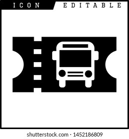 Ticket icon on white background. Vector illustration.