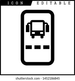Ticket icon on white background. Vector illustration.