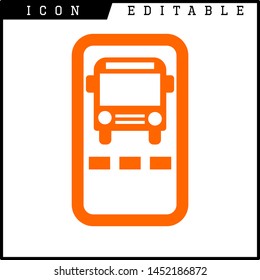 Ticket icon on white background. Vector illustration.