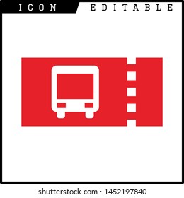Ticket icon on white background. Vector illustration.