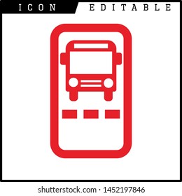 Ticket icon on white background. Vector illustration.