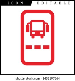 Ticket icon on white background. Vector illustration.