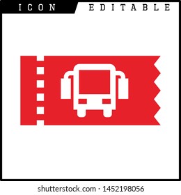 Ticket icon on white background. Vector illustration.