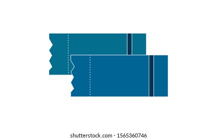 Ticket icon on a white background. Isolated ticket symbol with flat style.