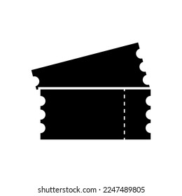 ticket icon on white background vector