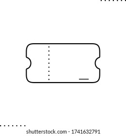 icono de entrada en el estilo de contornos