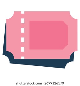 Ticket icon representing event entry, travel pass, or online booking.