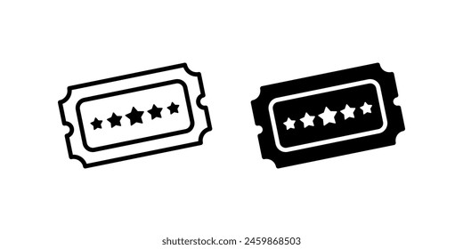 Ticket icon set. for mobile concept and web design. vector illustration