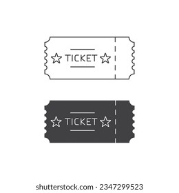 Ticket Icon Set Vector Design.
