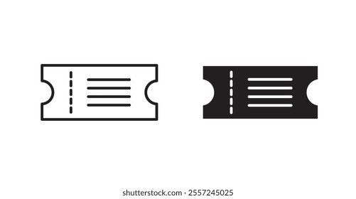 Ticket Icon set. vector illustration set