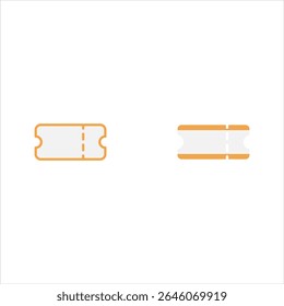 Ícone de ticket define vetor. Símbolo de tíquete de rifa de linha. Design de sinal de interface do usuário de estrutura plana da moda. Pictograma gráfico linear fino para web site, aplicação móvel. Ilustração do logotipo. Eps10