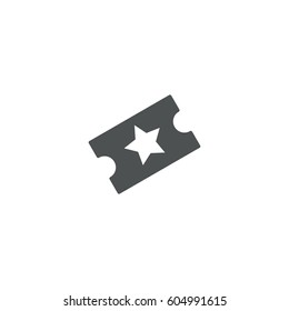 ticket icon. sign design