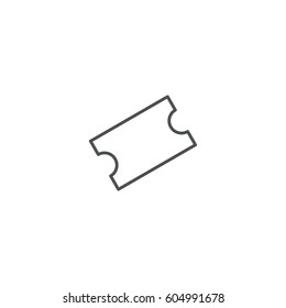 ticket icon. sign design