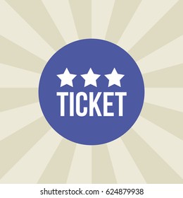 ticket icon. sign design. background
