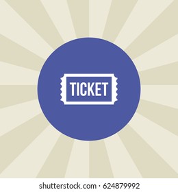 ticket icon. sign design. background