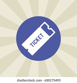ticket icon. sign design. background