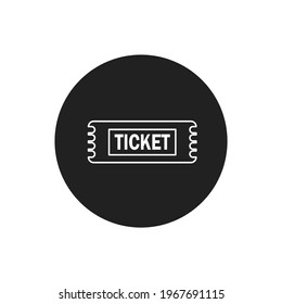 ticket icon. sign design. Vector Illustration.