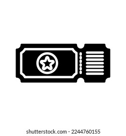Ticket icon. sign for mobile concept and web design. vector illustration
