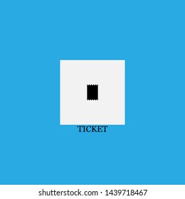 ticket icon sign signifier vector